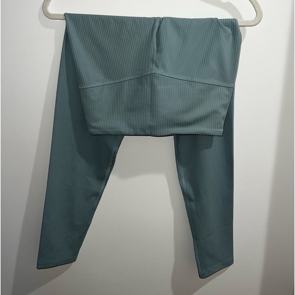 Pants - Girlfriend collective rubbed Sea foam green leggings